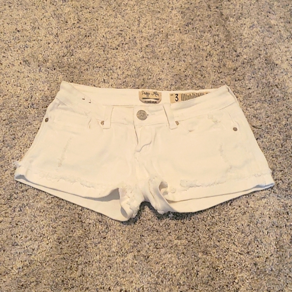 White shorts and Blue Jeans Shorts